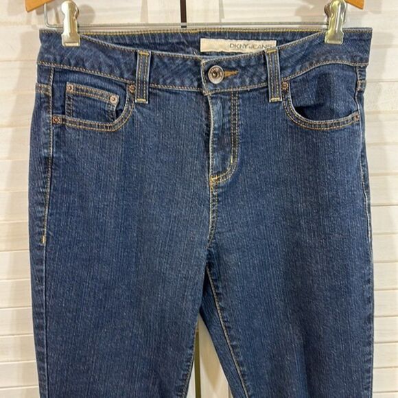 DKNY Denim Jeans Size 10 Straight Leg - Picture 4 of 13